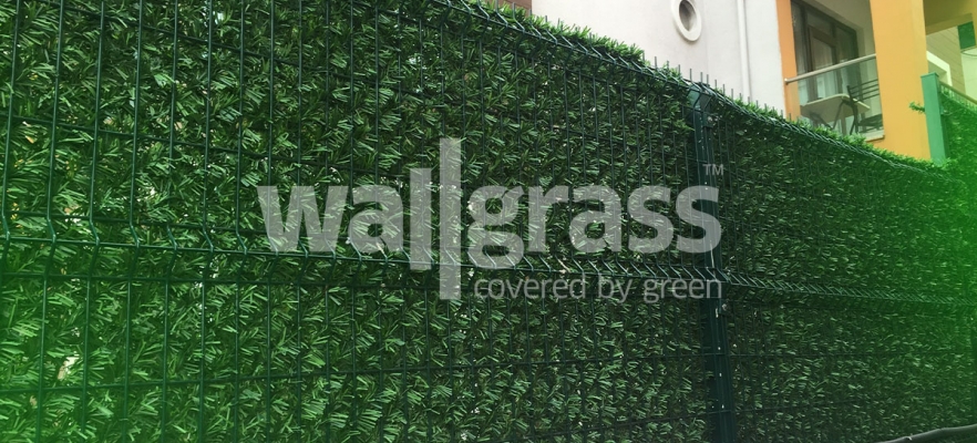 Service de Revêtement de Clôture En Gazon Avec Wallgrass